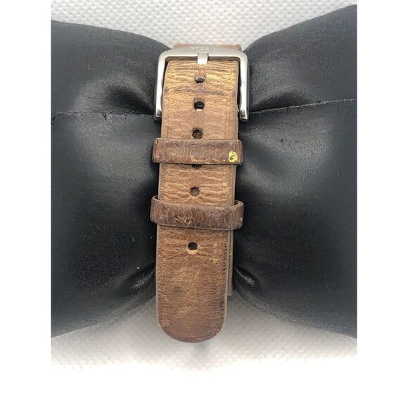 Fossil Q FTW1200 Women Brown Leather Analog Silver Dial Hybrid Smart Watch HK404 - Picture 4 of 9